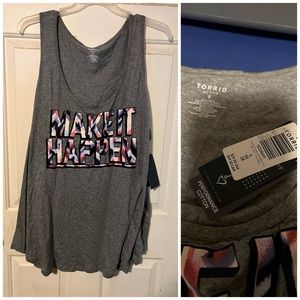 Torrid 5 active tank top